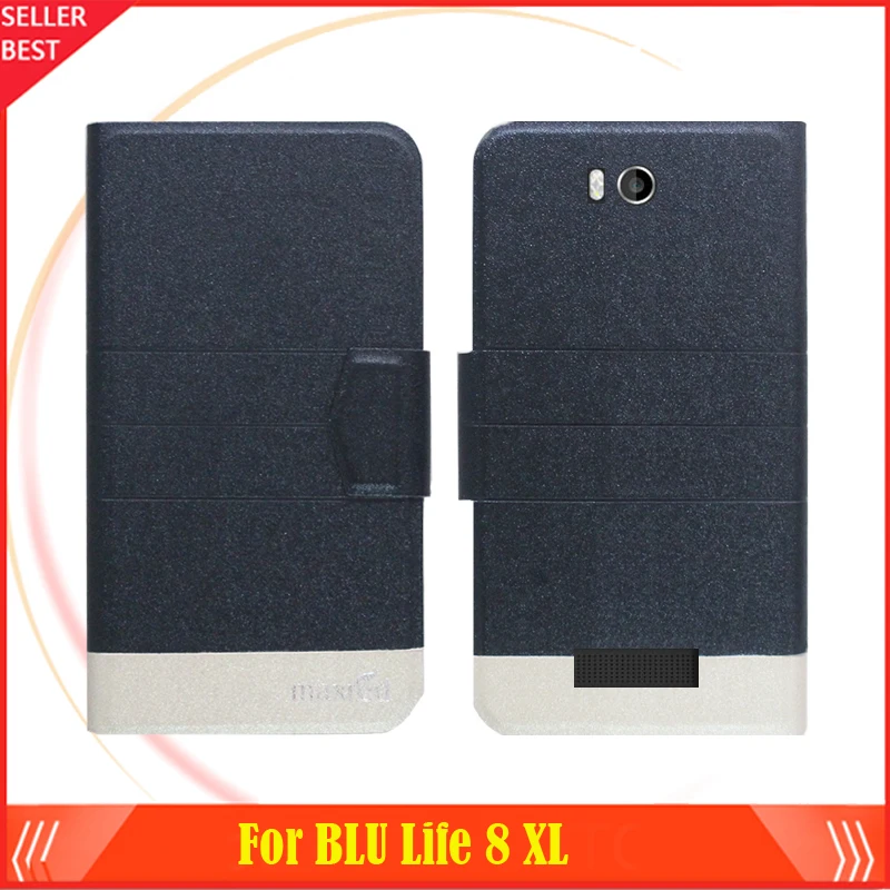 5 видов цветов супер! BLU Life 8 XL кожаный чехол с откидной крышкой для телефона 2016