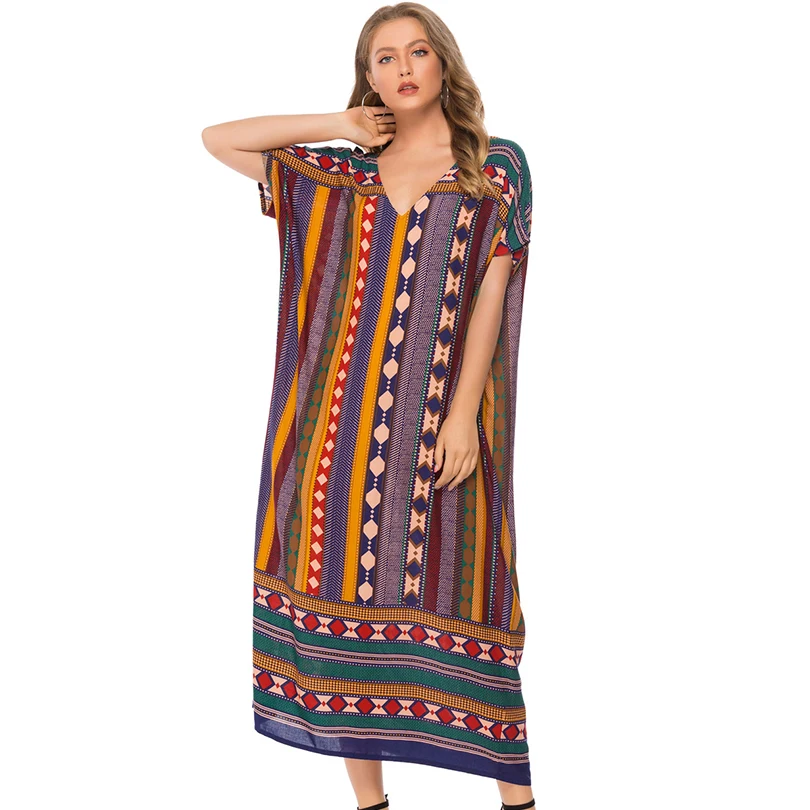 Сексуальное женское платье с v образным вырезом и длинным лоскутным рукавом