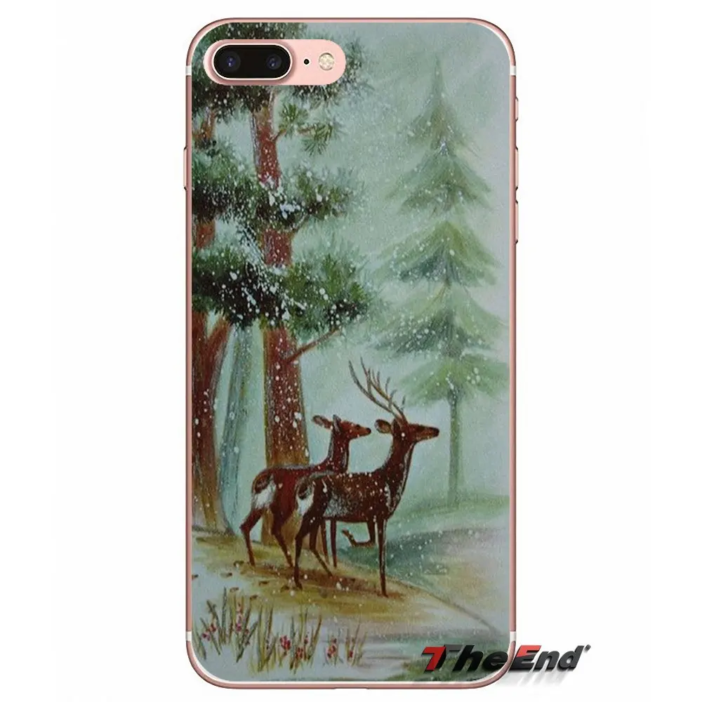 Для Samsung Galaxy S2 S3 S4 S5 MINI S6 S7 edge S8 S9 Plus Note 2 3 4 5 8 Coque Fundas рождественские подарки Санта