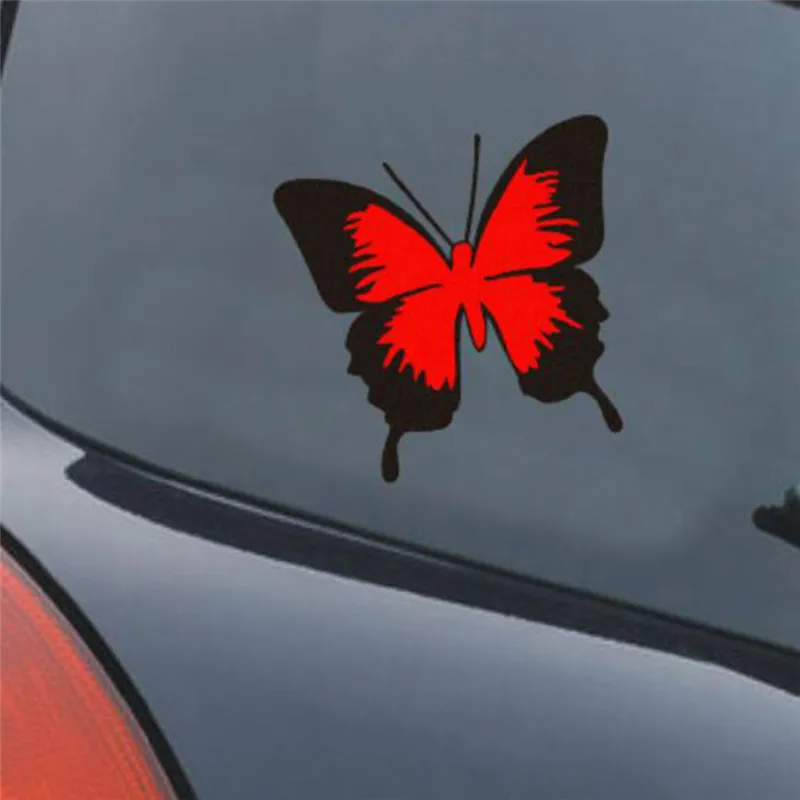 Автомобильные наклейки в виде бабочки стильные светоотражающие на крышку