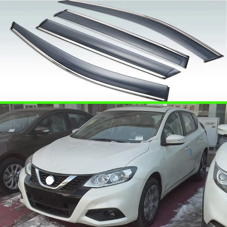 4 шт. пластиковый Наружный козырек для Nissan Tiida Pulsar 2016 2019 третьего поколения