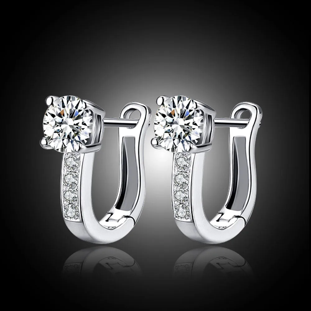 925 sterling silver women zircon earrings Han edition of the new crystal Unique design jewelry xh-012 | Украшения и аксессуары