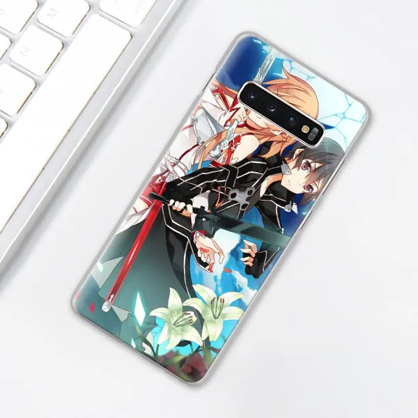 009 Обувь для вечеринки в Стиле косплей Sword Art Online(SAO), чехол для телефона аниме для samsung Galaxy S10e S10 плюс S7 S8 S9 Plus Note 8 9 M10 M20 M30 жесткий чехол Coque - Цвет: 009