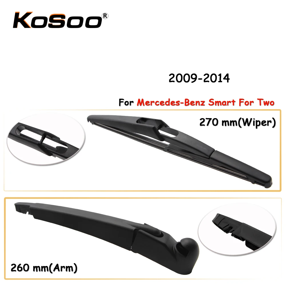 Автомобильная Задняя щетка автомобильного стеклоочистителя KOSOO для Mercedes Benz Smart 2