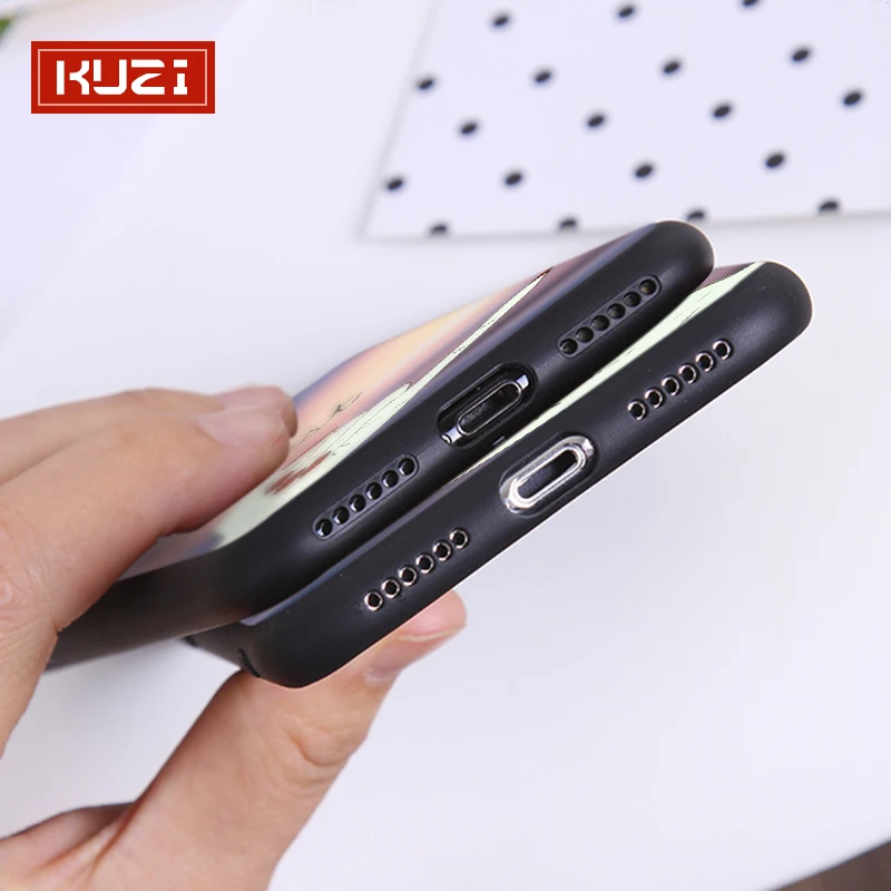 Kuzi Best Friend Forever чехол для Iphone X XS 8 7 6 6s Plus Coque Fundas Capa Мягкий ТПУ силиконовый Роскошный
