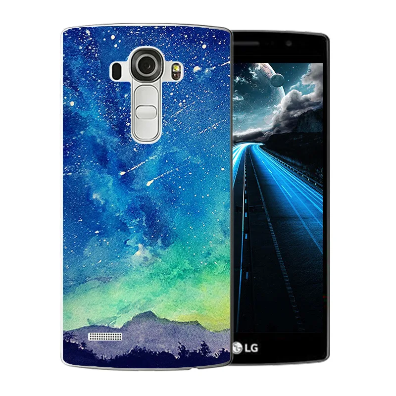 Luxury For LG G4 Phone Cases Starry Sky Pattern for H810 H815 F500 F500K F500L Silicon Back Cover Matte Full Protector Shell |