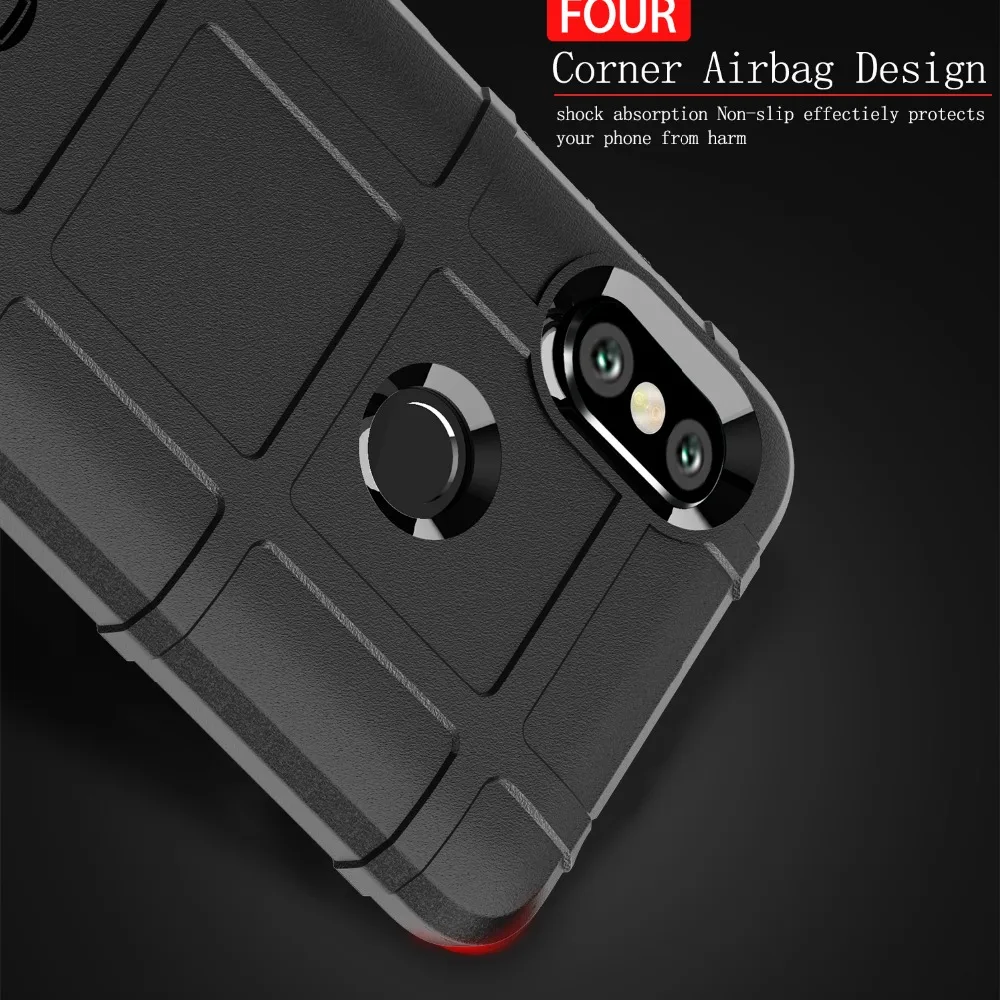 For Xiaomi Redmi Note 6 Pro Case Soft Silicone rugged shield shockproof Armor Protective Cover |