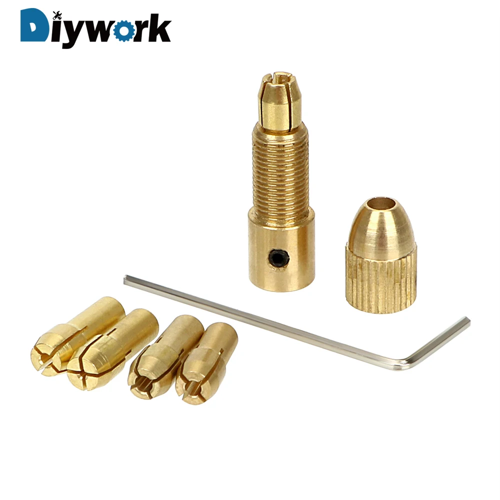 DIYWORK 5 шт./компл. набор микро сверлильных патронов с внутренним диаметром 2 35 мм/3 17