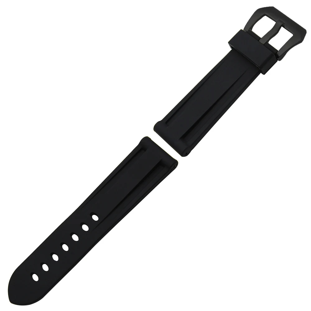 Топ силиконовый резиновый ремешок для часов 24 мм Panerai PAM Luminor Radiomir Watch Band 316L