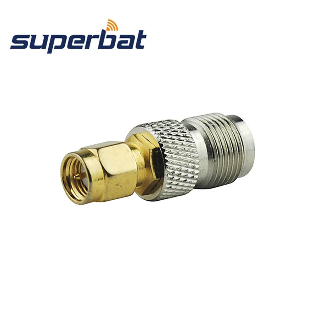 Superbat 5pcs SMA-TNC Adapter SMA Male to TNC Female Straight RF Coaxial Connector