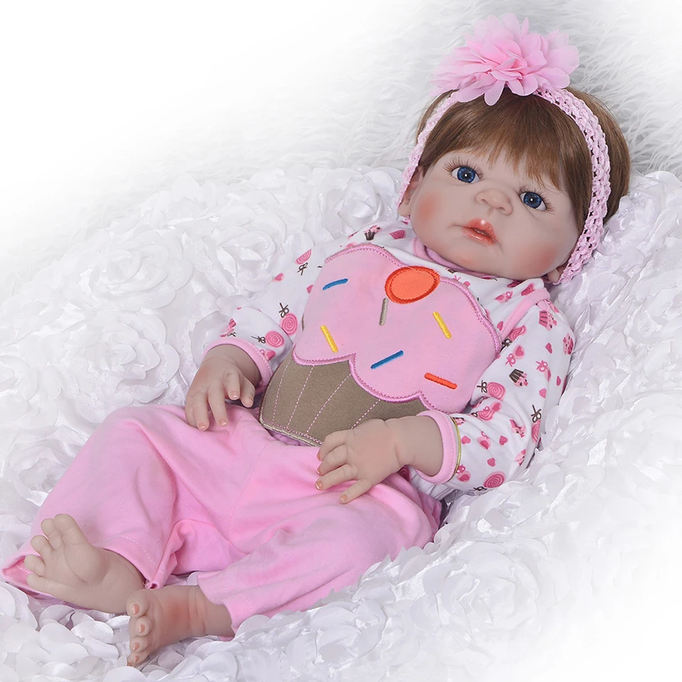Фото Силиконовые куклы reborn для девочек 22 &quotNPK новый цвет волос baby dolls - купить