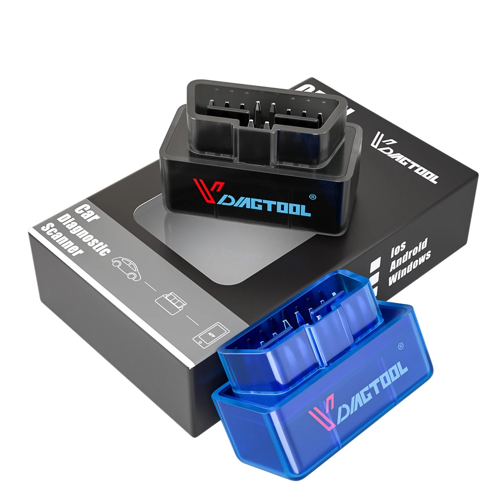 VDIAGTOOL ELM327 Bluetooth OBD2 v2.1 Android автомобильный сканер OBD II диагностический инструмент OBDII