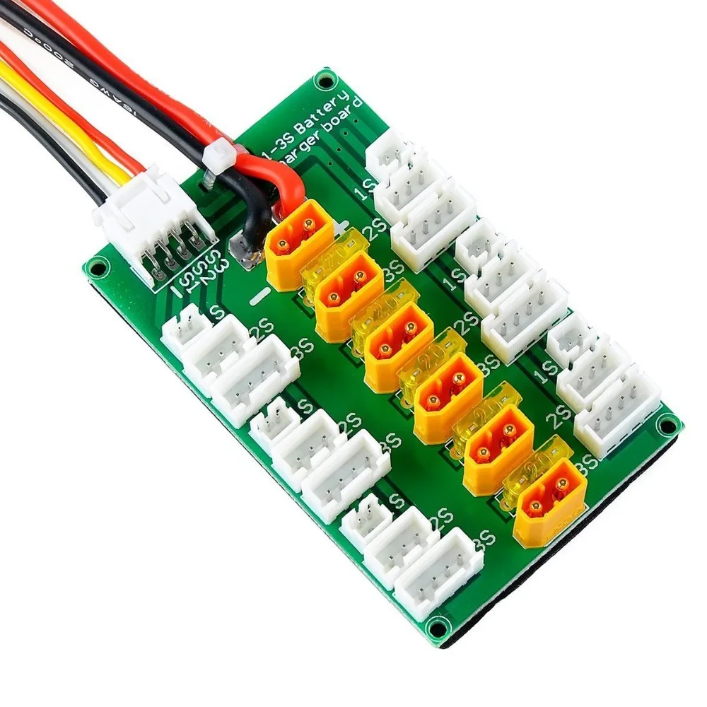 XT30 параллельная зарядная плата для 1S 2S 3S lipo зарядное устройство|Детали и