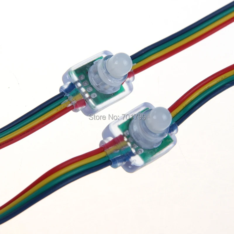 Полноразмерный пиксельный светодиодный модуль WS2801 RGB Вход 5 в постоянного тока 50