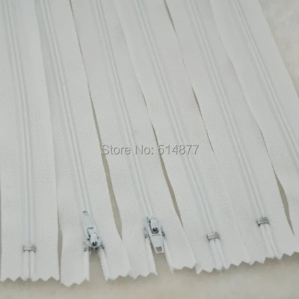 

10 pcs White Color Nylon Coil Zippers Tailor Sewing Tools Craft 9 Inch Z013