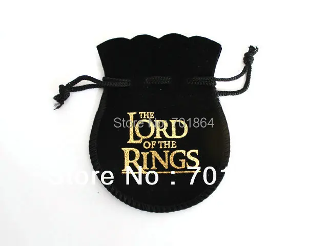 

20pcs/lot Free Shipping the Jewelry Velet Packing Pouch Packaging bag 7x9cm Black Color with Gold Gilding Logo