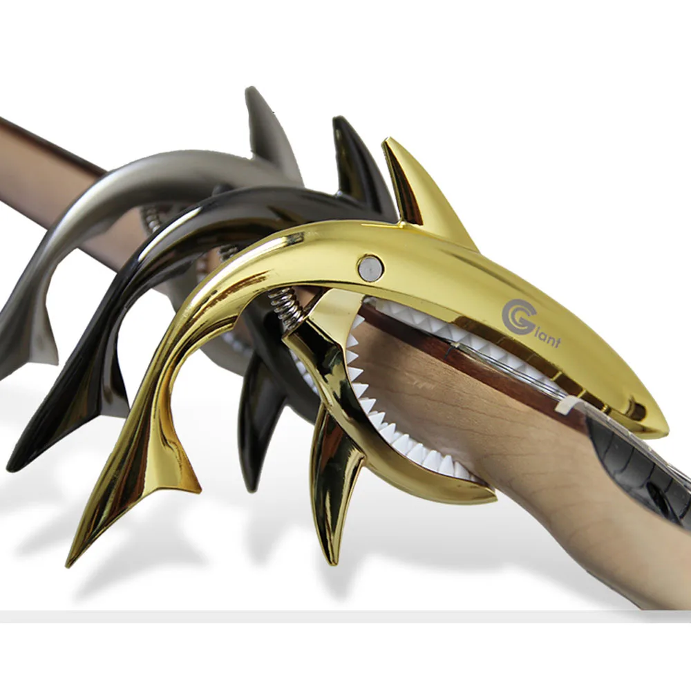 Акула-образный гитарный каподастр для гитары тюнер из цинкового сплава Капо