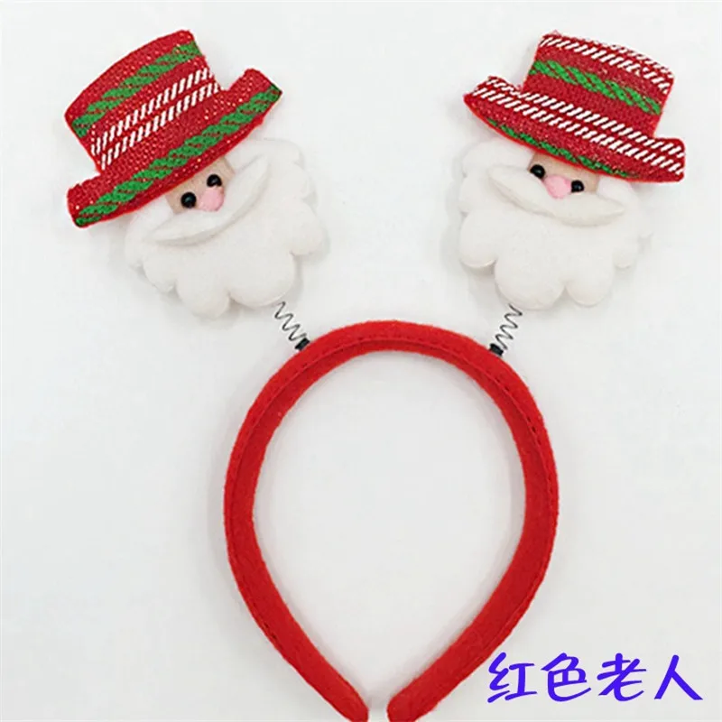 7 шт./лот милые рождественские украшения для повязки на голову хроматический