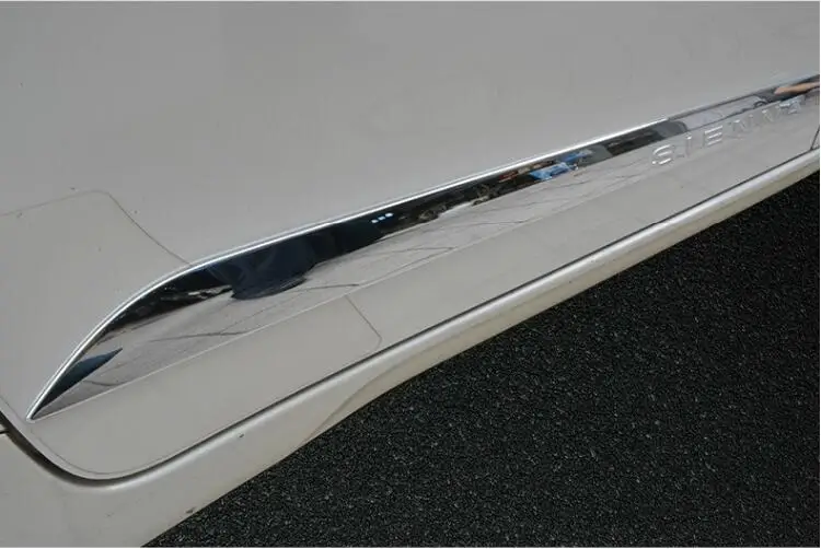 Luhuezu дверь боковая накладка тела литые накладки для Toyota Sienna 2011 2012 2013 аксессуары