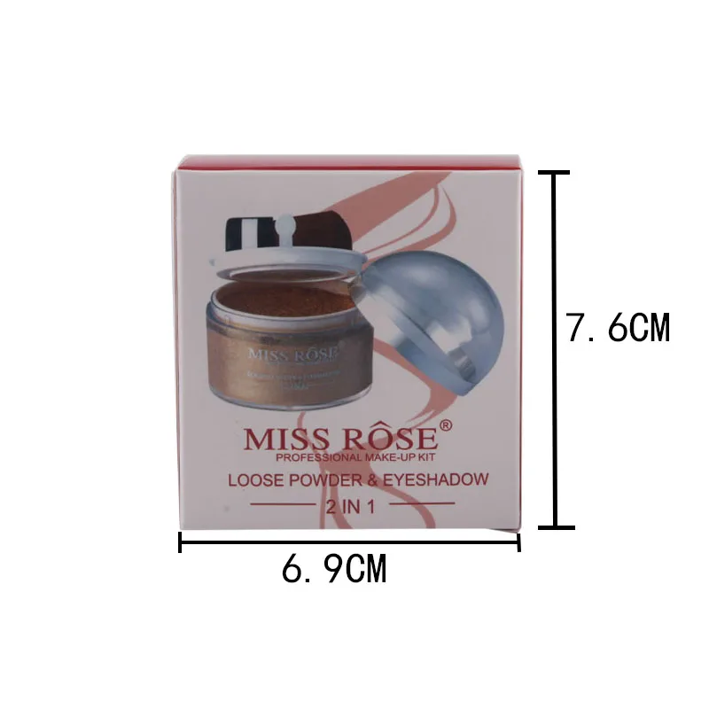 Miss Rose Хрустальный блеск блестящий порошок для глаз Новый Золотой Серебряный