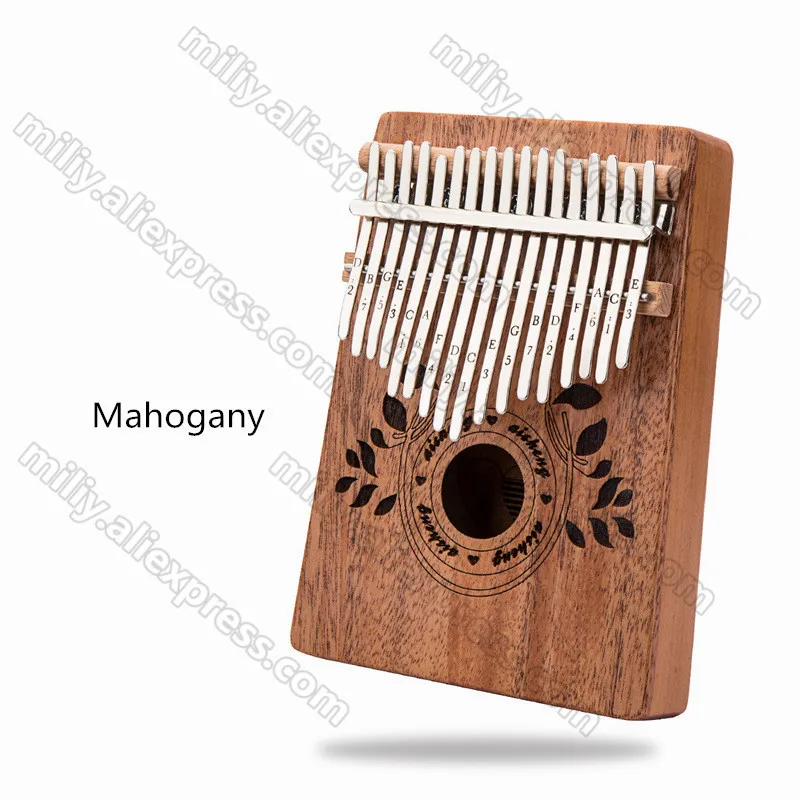 17 клавиш калимба Mbira Calimba Африканское твердое красное дерево Пальцы для пальцев