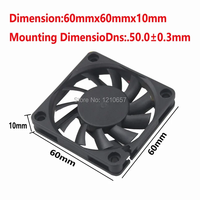 2PCS LOT Gdstime 60mm x 10mm 6010S Case Fan 12V 3Pin PC CPU Cooling Computer | Компьютеры и офис