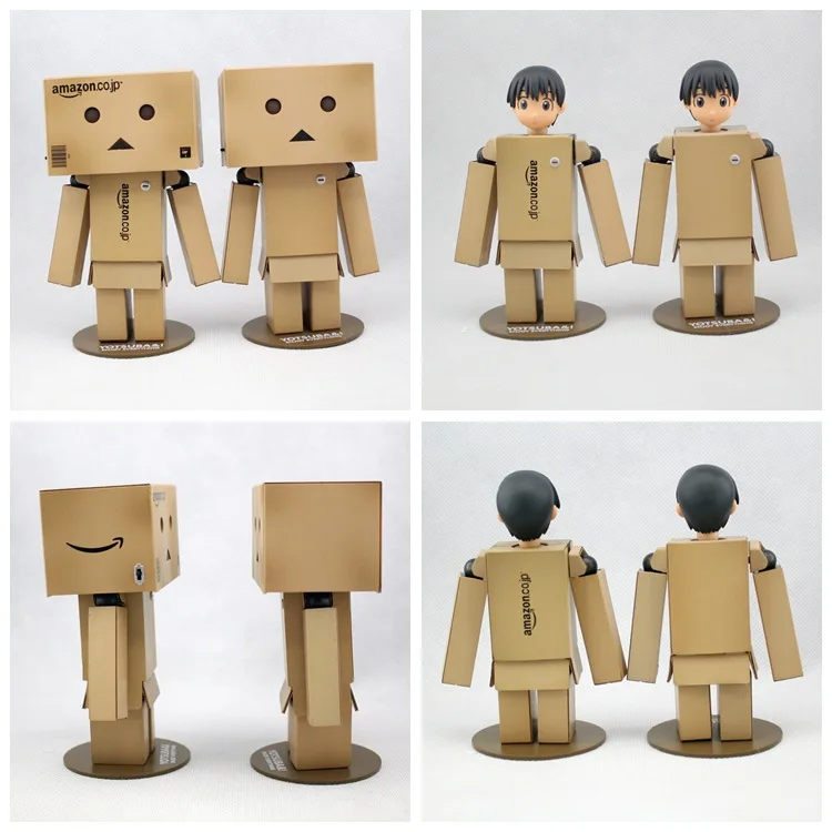 1 шт. Revoltech Danbo danbt голова может быть изменена в японской коробке версия фигурка кукла игрушка подарок светодиодный светильник в коробке