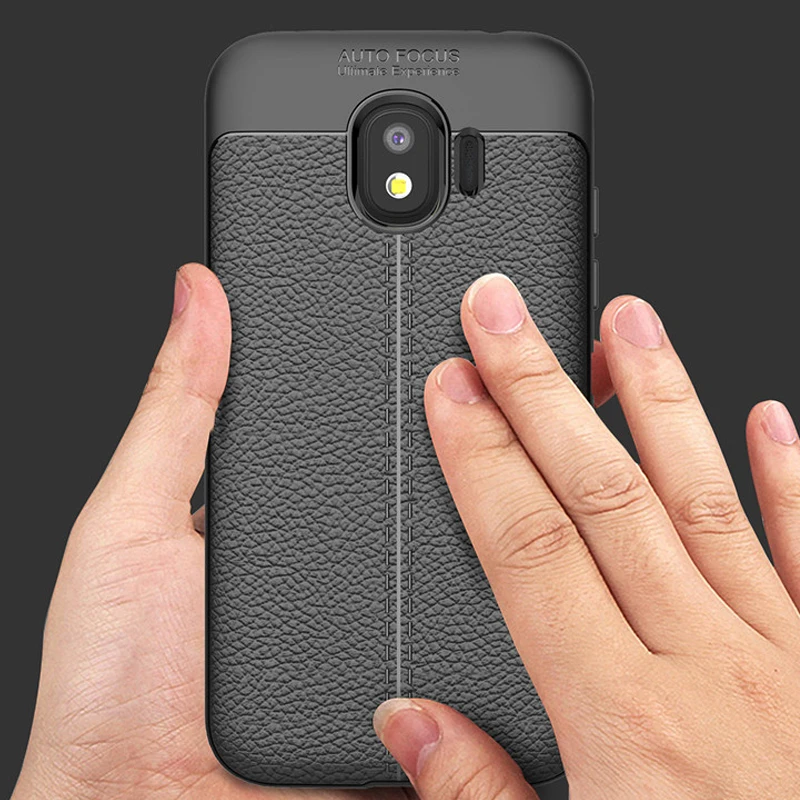 Роскошная мягкая задняя крышка YUETUO из ТПУ для телефона etui coque cover case for samsung galaxy j4 2018