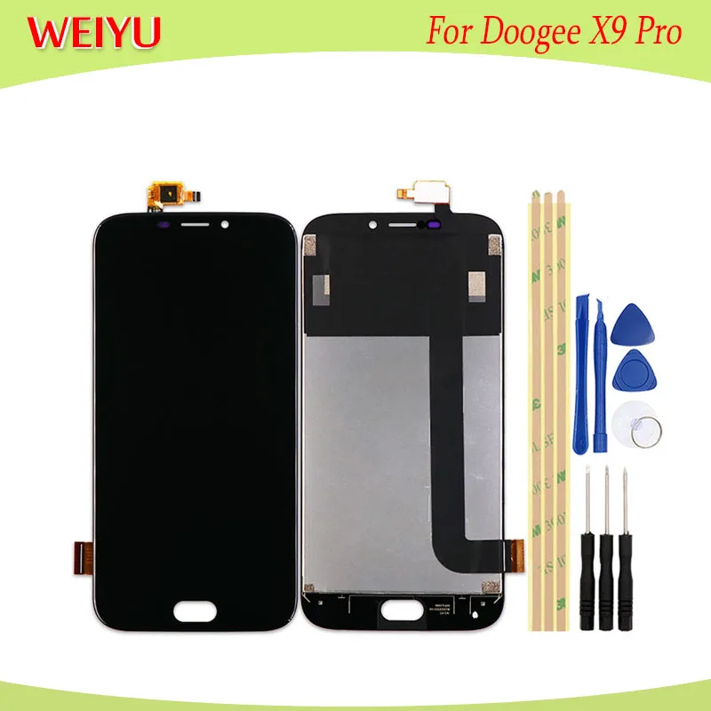 ЖК-дисплей и сенсорный экран WEIYU Для Doogee X9 pro 5 дюйма дигитайзер в сборе Замена +