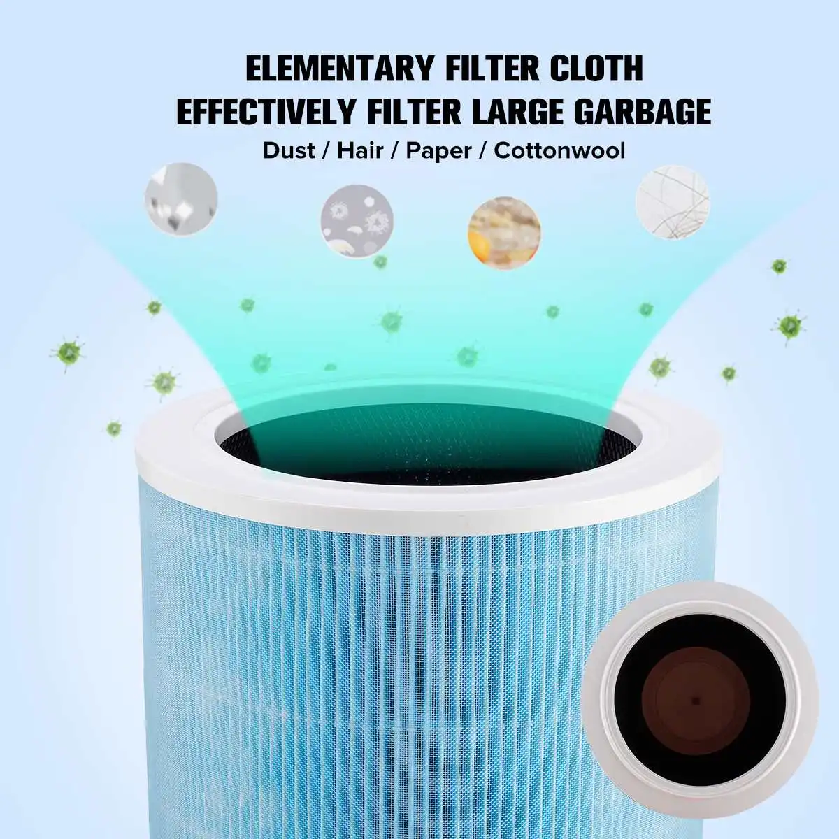 Оригинальный фильтр HEPA из активного углерода для удаления запаха дыма аллергии