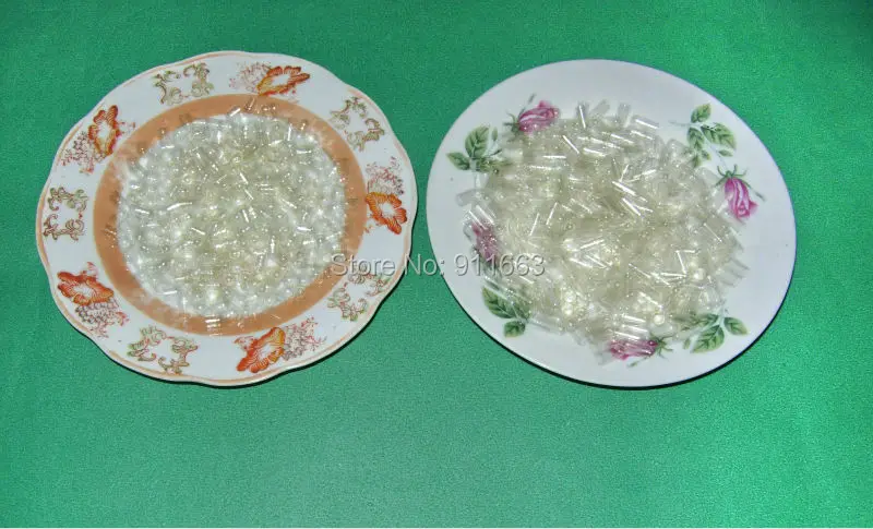 5 # пустые капсулы 500 шт.! Пустые из прозрачного желатина размер самая маленькая