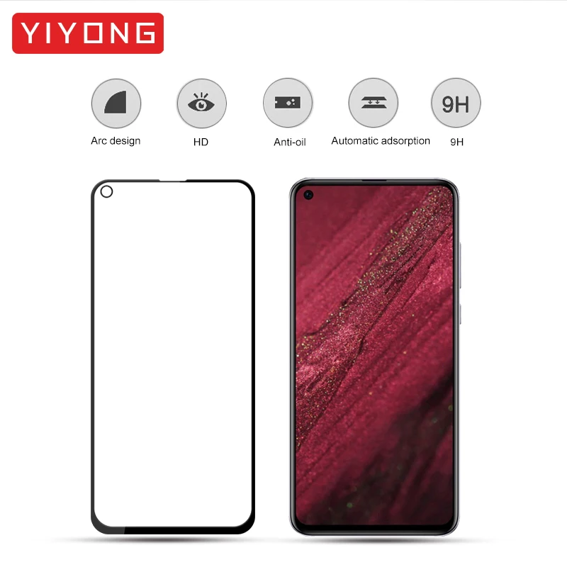 YIYONG 5D полное покрытие стекло huawei Honor 20 Pro Закаленное протектор экрана закаленное