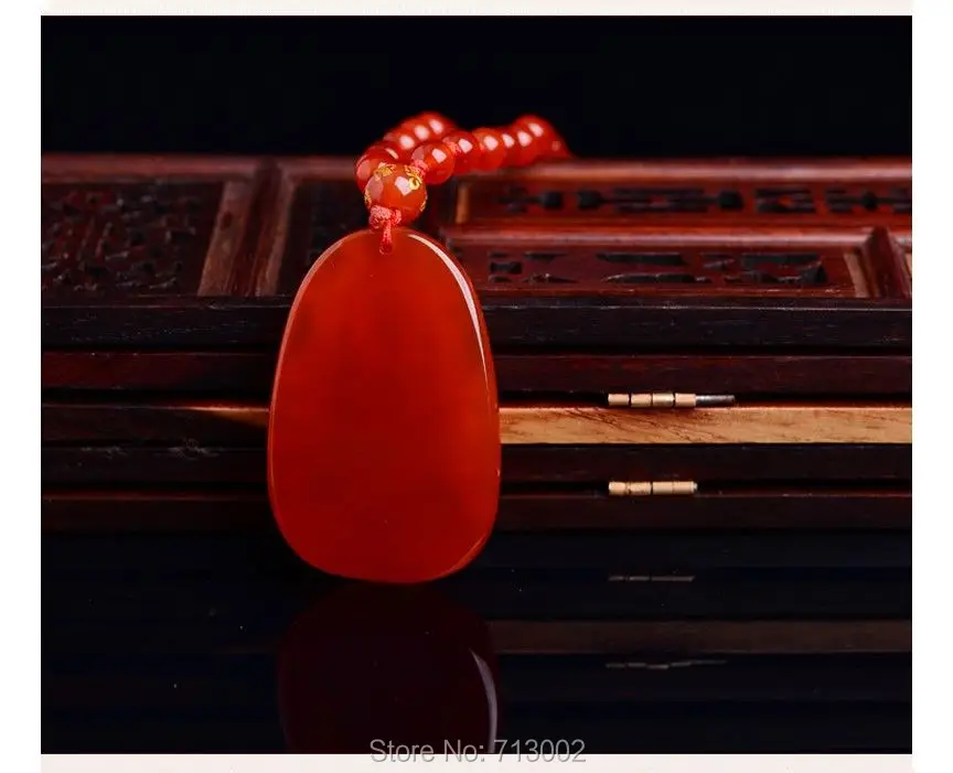 Nature Brazil Carnelian Lucky Pendant Akashagarbha Buddha Amulet agate Beads Necklace | Дом и сад