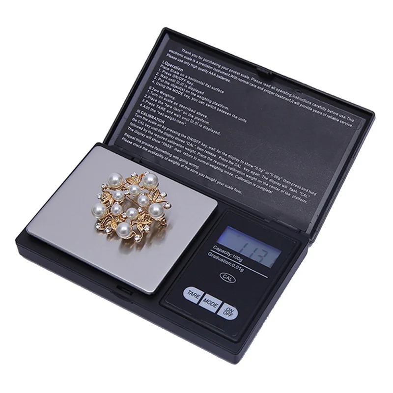 

Карманные электронные цифровые кухонные весы с ЖК-дисплеем, зеркальные весы для золотых ювелирных изделий, точность веса 200 г 0,01 г