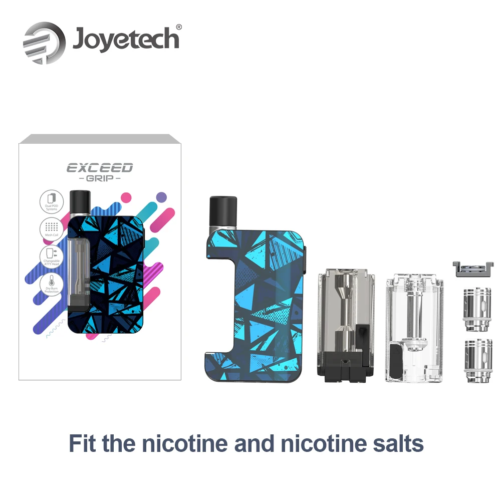 Оригинал Joyetech Exceed Grip Pod System Kit Встроенный 1000 мАч аккумулятор электронная сигарета
