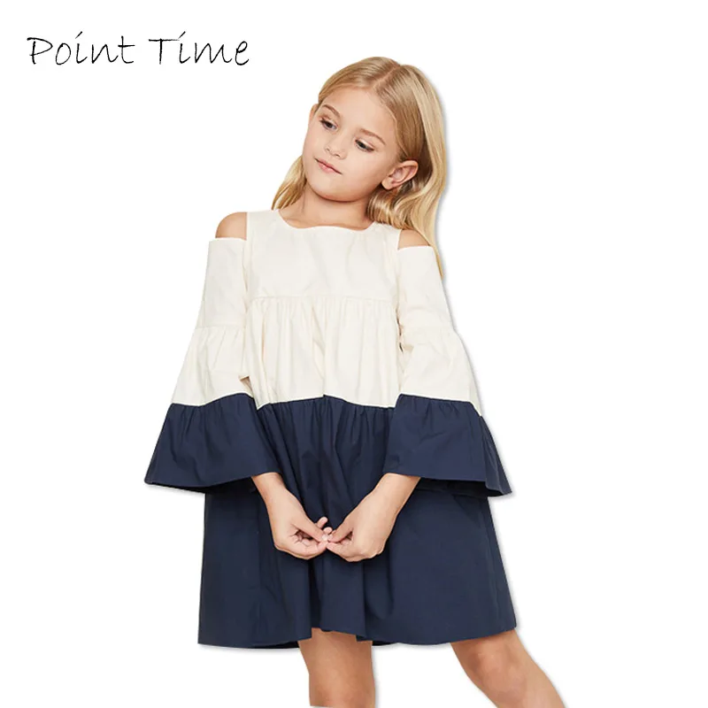 Girls Dresses 100% Cotton Kids Party Clothing Costume Dress For Teenage Clothes 7-14 Years Spring Summer Mini | Детская одежда и