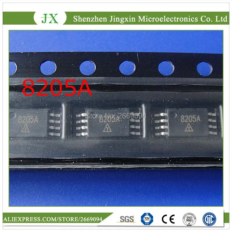 

100 шт., 8205 + 100 шт., DW01, литий-ионная батарея, защитная ИС, полная 8205 + DW01 TSSOP8/SOT23-6