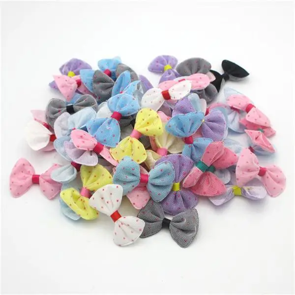 mixed color 20 Разные цвета, случайный микс, бант для девочек, бутик, мини лента, бант для волос, сделай сам, одежда, головные уборы, аксессуары B0213 - Цвет: mixed color 20