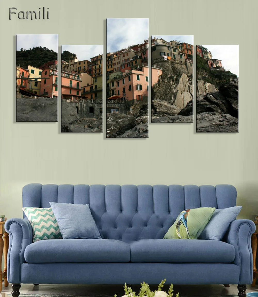Постер тканевый для украшения стен гостиной спальни 5 панелей|fabric posters|mountain