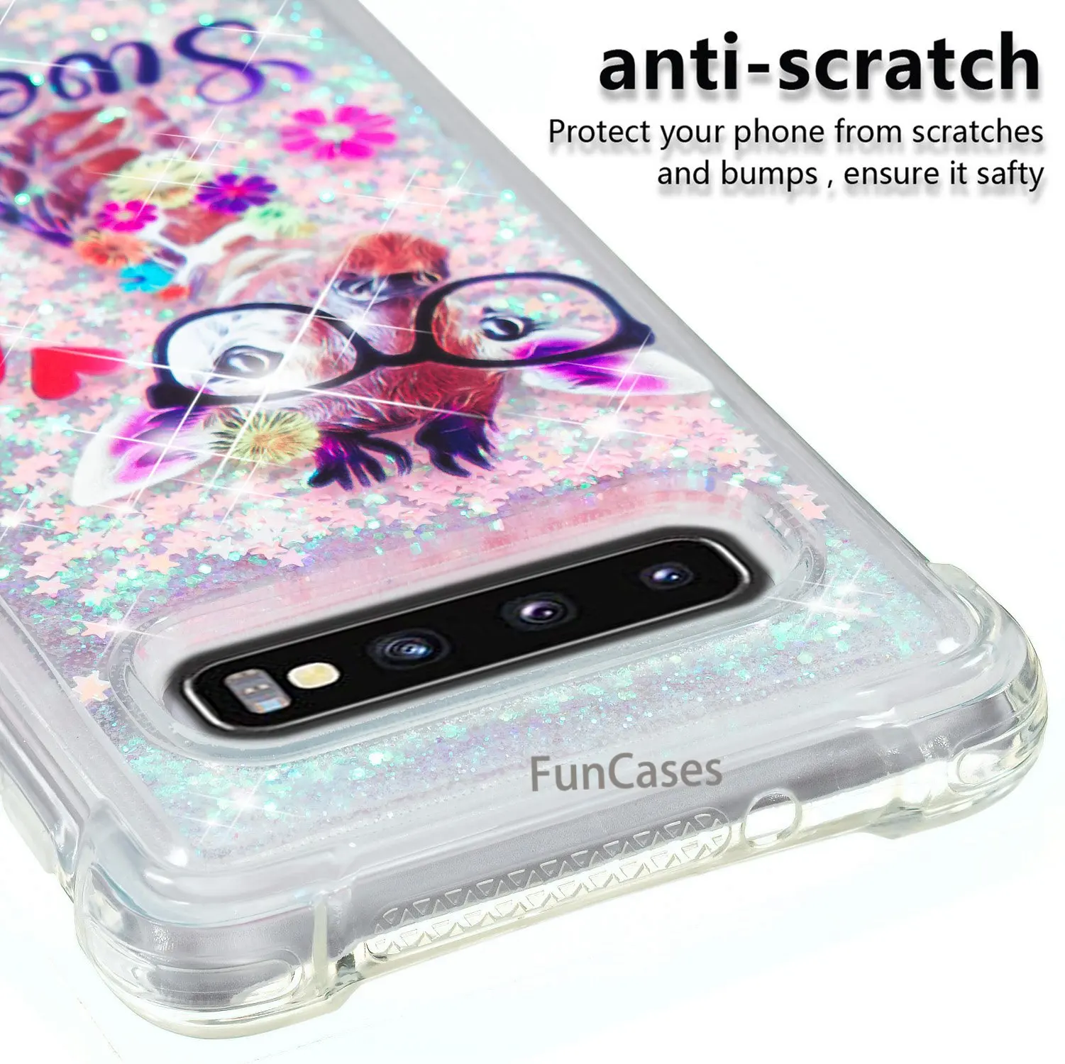 Для samsung Galaxy S10 чехлы с изображением сыпучих песков цветков подстилка Bling
