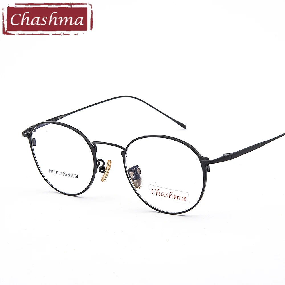 Женская винтажная оправа Chashma очки Opticos Gafas высококачественные круглые титановые