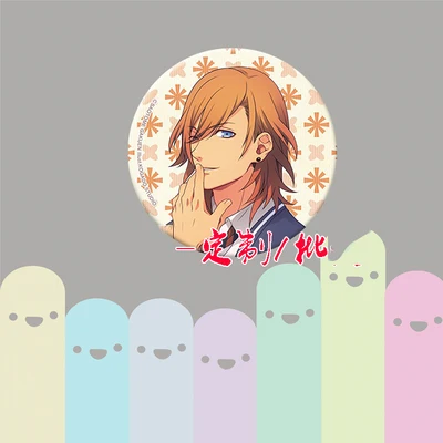 ZXFJXR 58 мм игра Uta No Prince-Sama брошь Kurusu Syo Shinomiya Natsuki значок для рюкзака значки на булавке Stema вентиляторы для Uta Prince