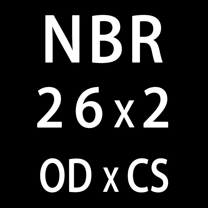 20 шт./лот резиновым кольцом черный NBR уплотнения-хомут с круглым воротником для мальчиков и девочек 2 мм Толщина OD21/22/23/24/25/26/27/28/29/30*2 мм кольцевое уплотнение прокладки масло шайба - Цвет: OD26mm