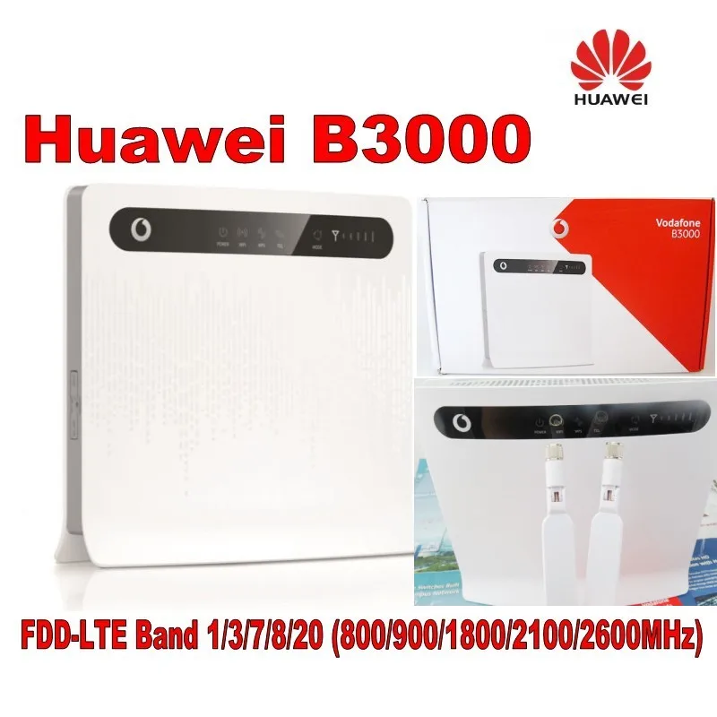 huawei B3000 4 аппарат не привязан к оператору сотовой связи маршрутизатор плюс 4G mimo антенна SMA 49dbi усиления