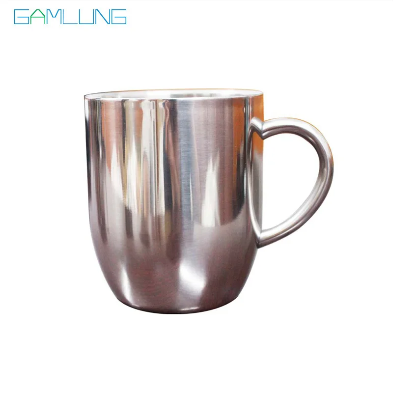 Бренд gamlung кофейные кружки из нержавеющей стали с ручкой двойной Walledinsulated чашка