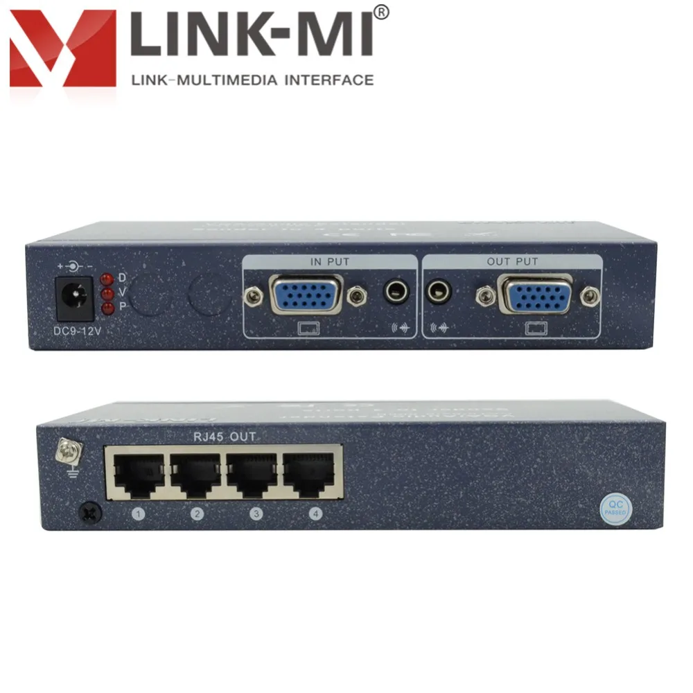 LINK-MI 104T VGA расширитель разветвитель 4-канальный с четырьмя приемниками передачи