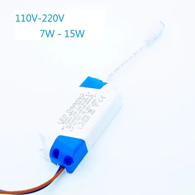 

Dimmable 300mA 7-15x1W DC 21V - 53V Led Driver 7W - 15W Power Supply AC 110V 240V for Dimmable LED Panel light/Downlight