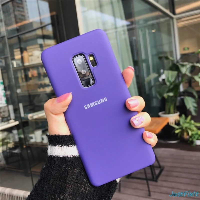 100% оригинальный силиконовый чехол для Samsung Galaxy S9 + PLUS G960F G965F защита от износа 8