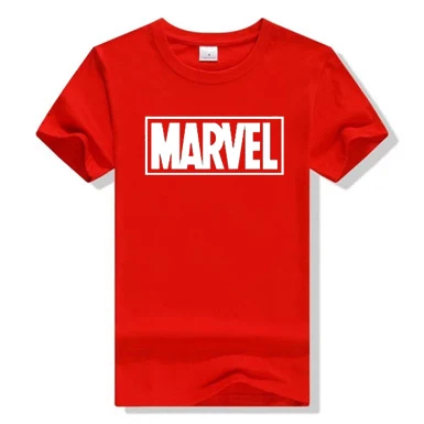 Женская футболка с коротким рукавом Marvel белая круглым вырезом и принтом черной
