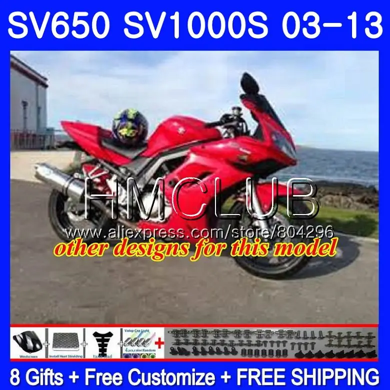 Обтекатель для SUZUKI SV1000S SV650S 03 04 05 06 07 08 28HM.0 SV650 1000 S SV 650S 2003 2004 2005 2006 2007 2008 винно